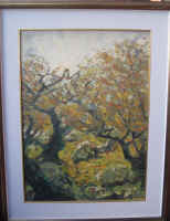 27- Nebbia fra i castagni-45,5x62-1957
