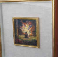 30- Lo scoppio d�Iccarro � Firenze notte-15,5x16-1956