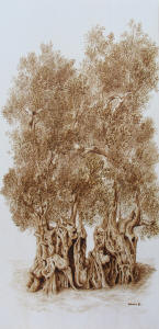 Dedicato all'Ulivo Gemello - cm. 60x125
