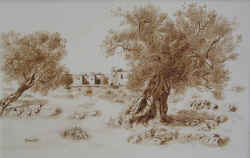 La Masseria di Mema - cm.90x60 - collez. privata Borgagne (LE)
